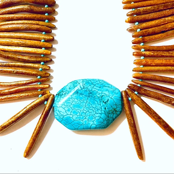 McGlamorous Jewelry - Handmade “The Turquoise Warrior” Necklace by McGlamorous